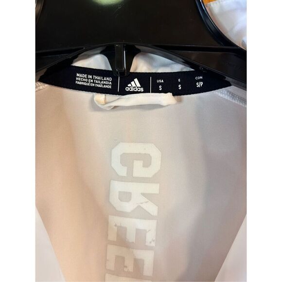 Adidas Men's Stadium 1/4 Zip Long Sleeve Pullover Size Small White Green Bay Pac - Picture 5 of 12